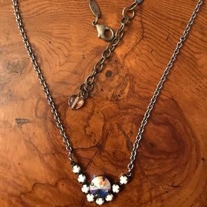 Authentic Sabika necklace, features AB crystal